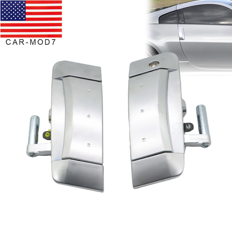 DURAFORCE Silver Exterior Door Handle Set Driver & Passenger 2003-2009 Nissan 350Z