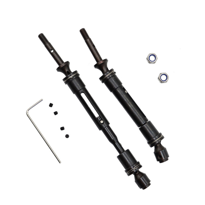 DURAFORCE 2PCS Rear Drive Shaft for 1/10 Traxxas Slash 4X4 Rustler VXL Stampede 4X4