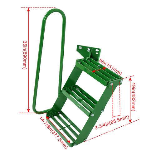DURAFORCE John Deere 4050 4240 4430 4630 4440 4230 Step Stair Kit with LH Handrail