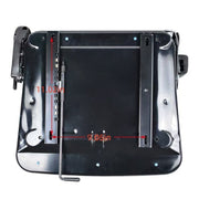 DURAFORCE Universal Fold Down Tractor Forklift Seat with Micro Switch and Slide - Black