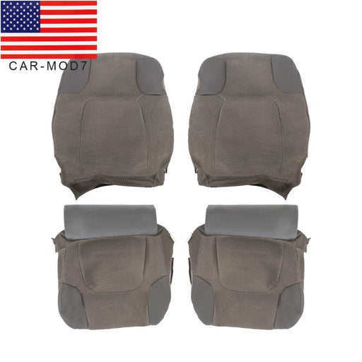 DURAFORCE Nissan Frontier 2005-2019 Gray Cloth Seat Covers Driver & Passenger Bottom-Top