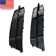 DURAFORCE AUDI S6 A6 S-Line 2016-2018 Black Front Fog Light Cover Honeycomb Grille