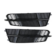 DURAFORCE AUDI S6 A6 S-Line 2016-2018 Black Front Fog Light Cover Honeycomb Grille