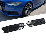 DURAFORCE AUDI S6 A6 S-Line 2016-2018 Black Front Fog Light Cover Honeycomb Grille