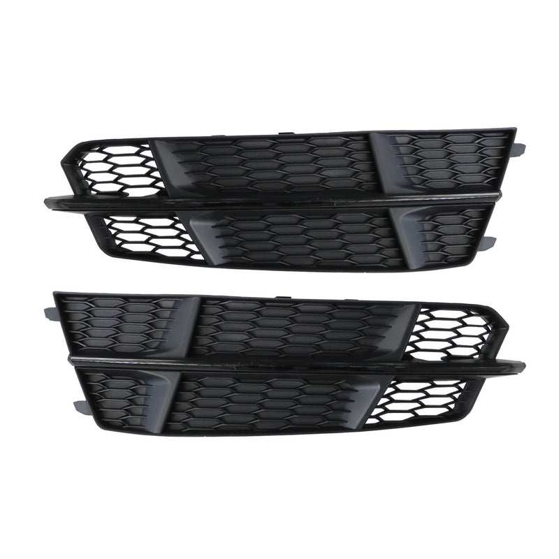 DURAFORCE AUDI S6 A6 S-Line 2016-2018 Black Front Fog Light Cover Honeycomb Grille