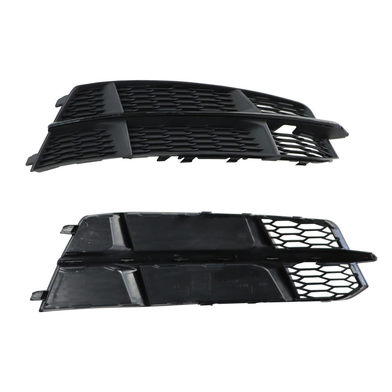 DURAFORCE AUDI S6 A6 S-Line 2016-2018 Black Front Fog Light Cover Honeycomb Grille
