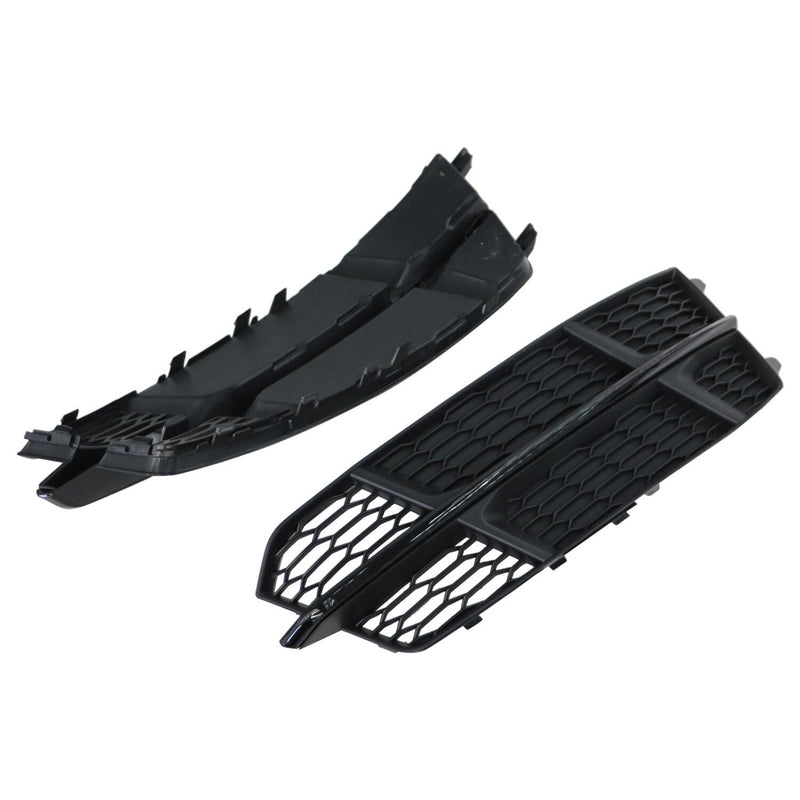 DURAFORCE AUDI S6 A6 S-Line 2016-2018 Black Front Fog Light Cover Honeycomb Grille