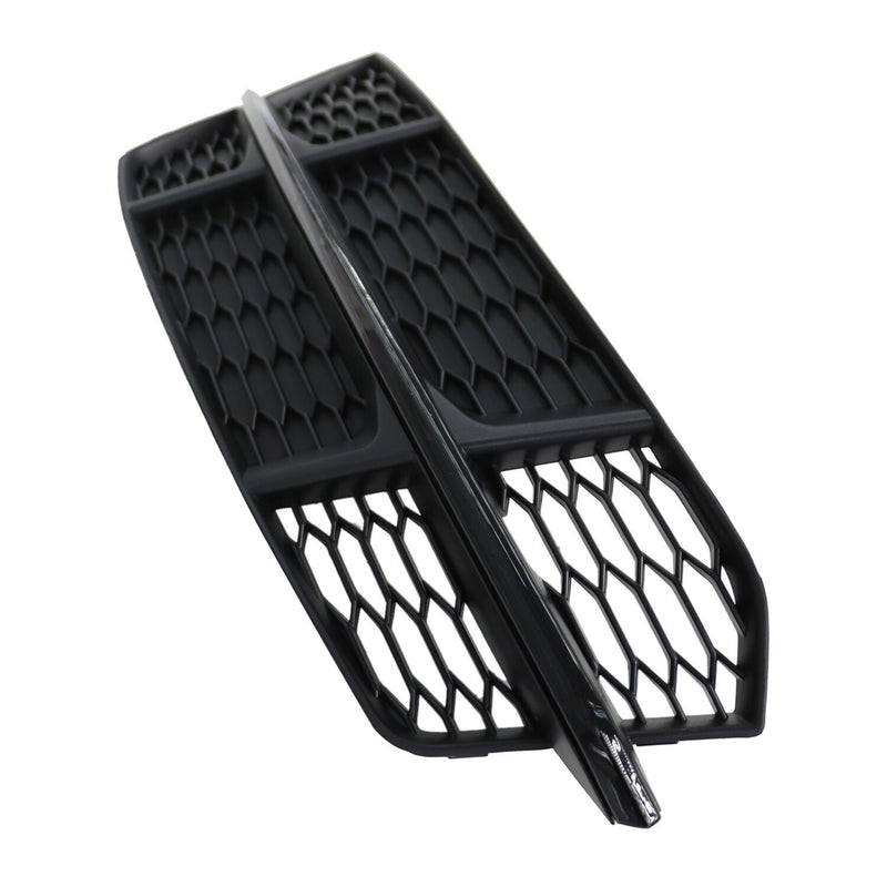 DURAFORCE AUDI S6 A6 S-Line 2016-2018 Black Front Fog Light Cover Honeycomb Grille