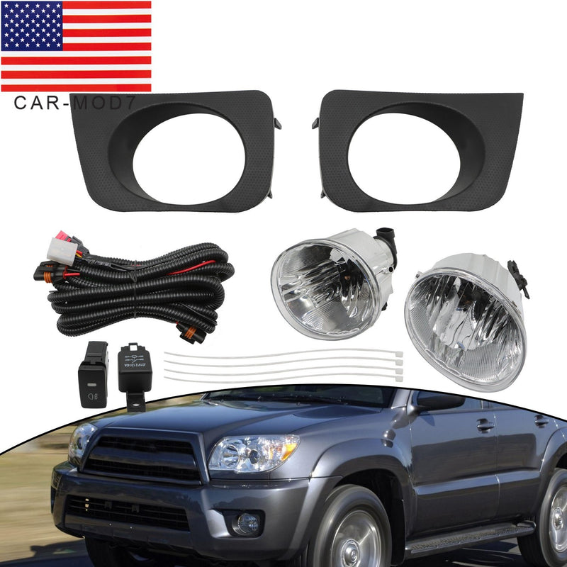 DURAFORCE Toyota 4Runner Fog Light Assembly 2006-2009 with Wire Switch Replacement
