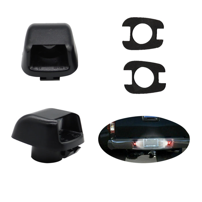 DURAFORCE 07-19 Nissan Frontier Rear Bumper Lamp License Plate Light Cover Black Shell