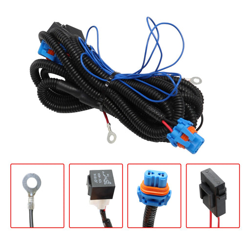 DURAFORCE Chevy Silverado 1500/2500 Fog Light Wiring Harness Kit 2003-2006 Replacement