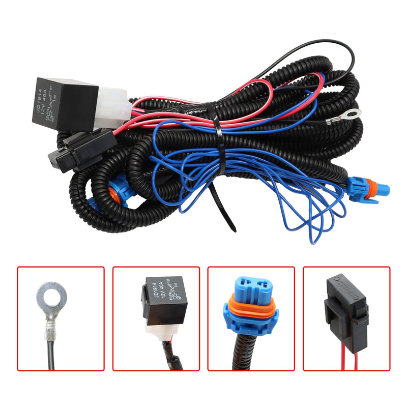 DURAFORCE Chevy Silverado 1500/2500 Fog Light Wiring Harness Kit 2003-2006 Replacement