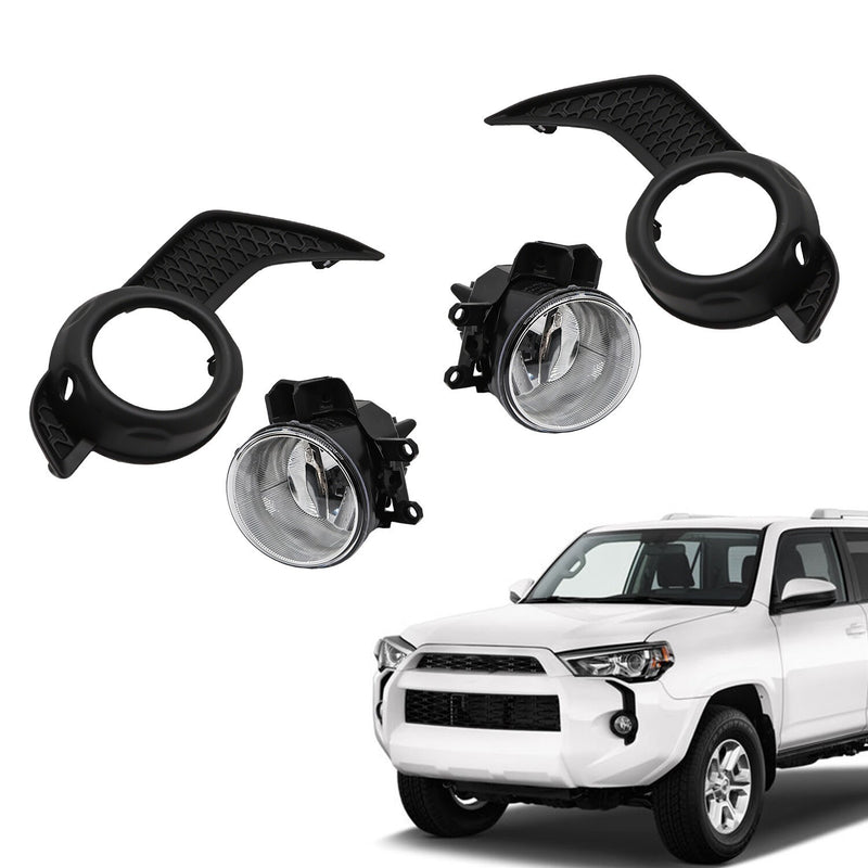DURAFORCE Fog Light Bezel Trim Covers for 2014-2020 Toyota 4Runner TRD SR5