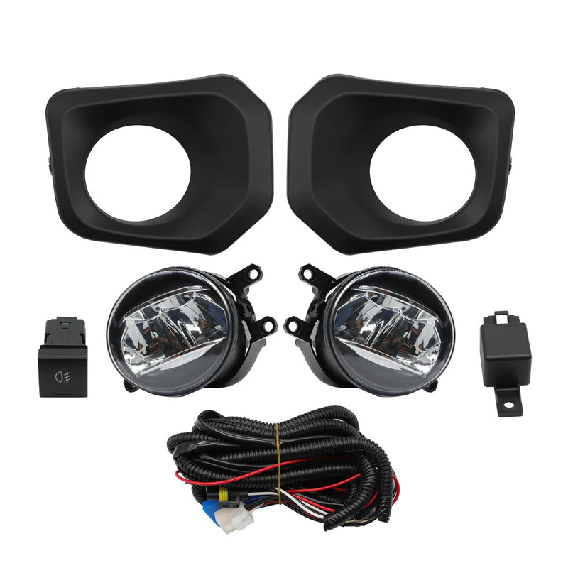 DURAFORCE LED Fog Lights w/ Bezels Wiring Switch Kit for 2016-2023 Toyota Tacoma SR SR5