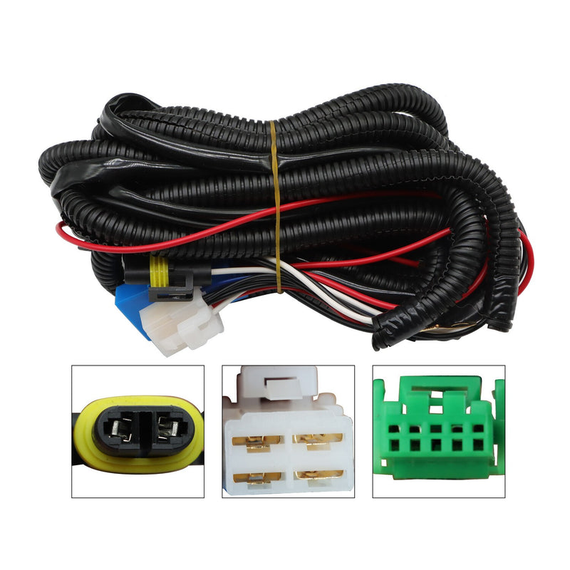 DURAFORCE LED Fog Lights w/ Bezels Wiring Switch Kit for 2016-2023 Toyota Tacoma SR SR5