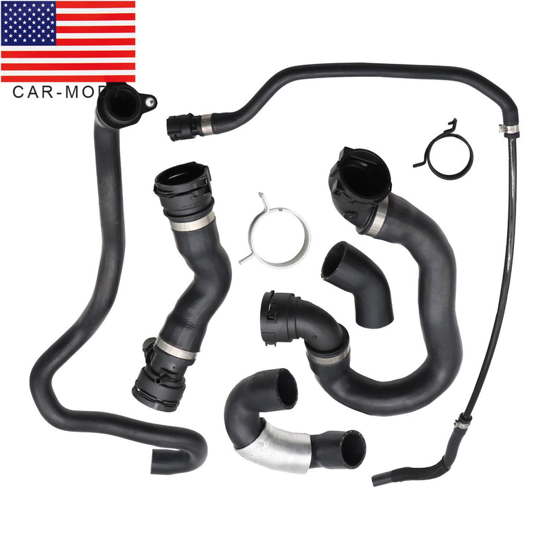 DURAFORCE BMW 135i 335i 335xi 2007-2010 Radiator Coolant Hose Pipe Kit 6Pcs