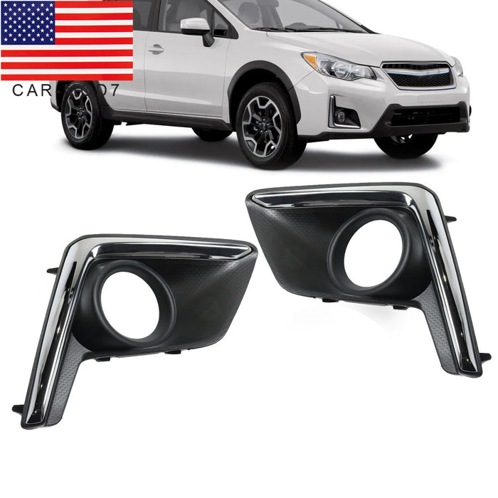 DURAFORCE 2016-17 Subaru Crosstrek Fog Light Trim Set Left & Right Textured Black 2Pc