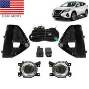DURAFORCE LED Fog Lights Kit w/ Bezel, Switch, Wires & Relay for 19-21 Nissan Murano