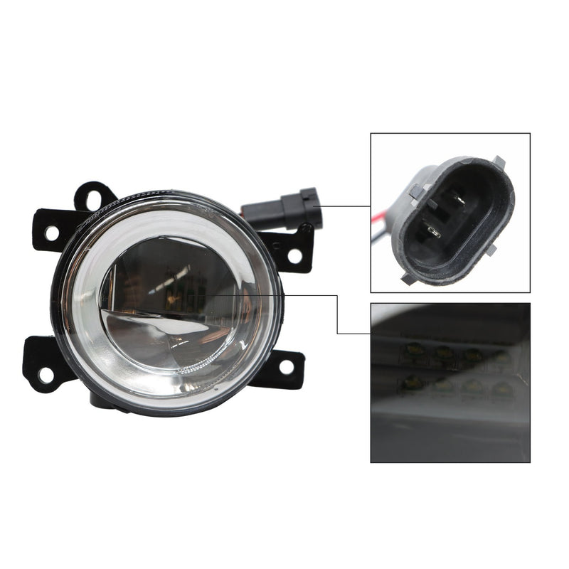 DURAFORCE LED Fog Lights Kit w/ Bezel, Switch, Wires & Relay for 19-21 Nissan Murano