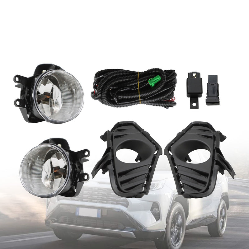 DURAFORCE Toyota RAV4 2019-2023 Front Bumper Halogen Fog Lights Replacement Pair