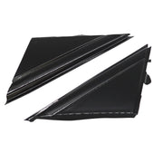 DURAFORCE 12-17 FIAT 500 Gloss Black Door Mirror Flag Covers Left & Right Pair Moldings