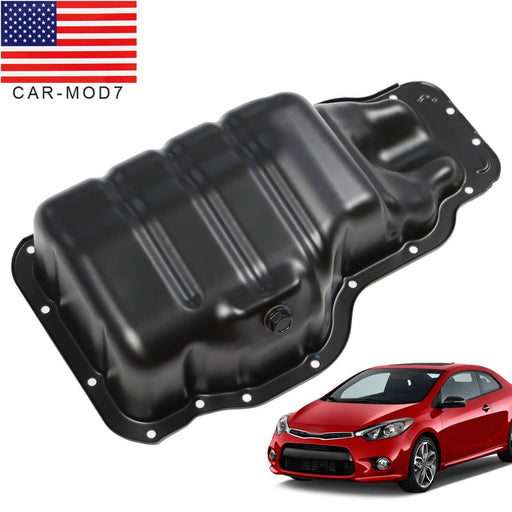 DURAFORCE Engine Oil Pan 215102E023 for 15-20 Kia Forte Hyundai Elantra Kona Tucson 2.0L