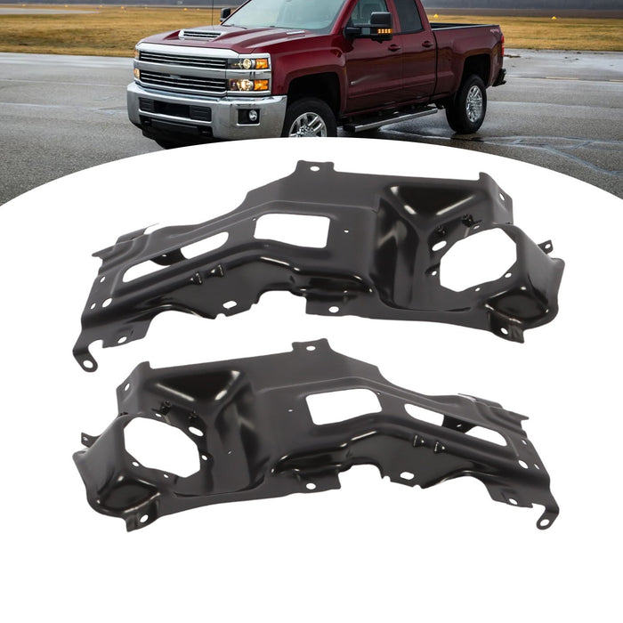 DURAFORCE 15-19 Silverado 2500/3500 HD Front Bumper Outer Retainer Brackets LH & RH