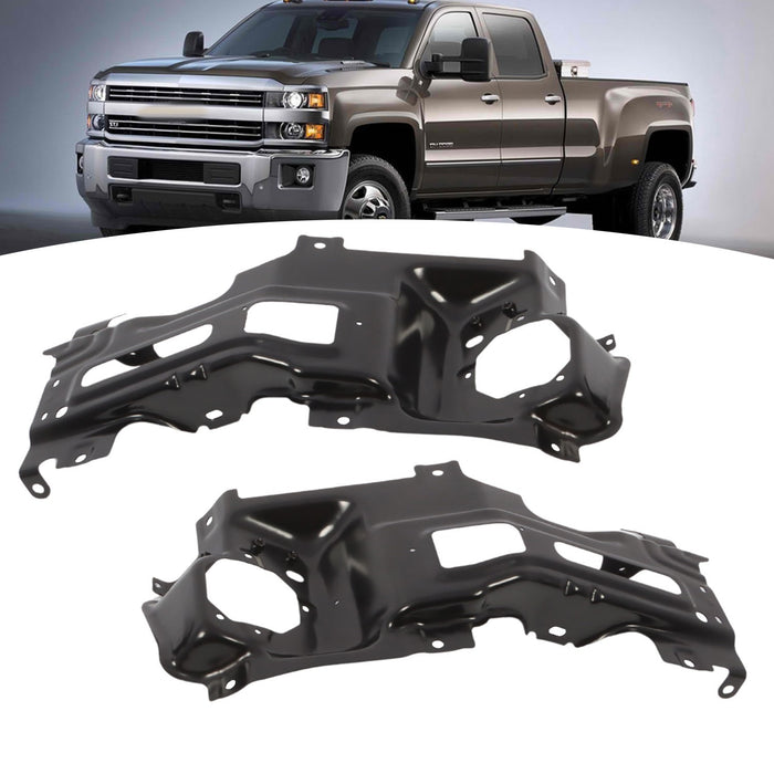 DURAFORCE 15-19 Silverado 2500/3500 HD Front Bumper Outer Retainer Brackets LH & RH