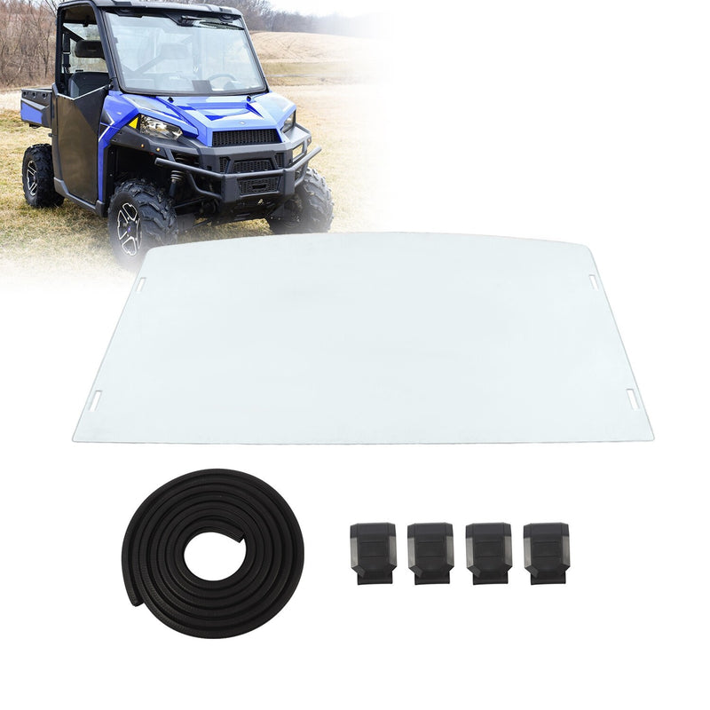 DURAFORCE Polaris Ranger XP 570 900 1000 Front Windshield w/ Clamps 2013-2025 Fit