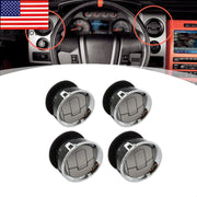 DURAFORCE 09-14 Ford F-150 Chrome AC Heater Air Vent Dashboard Louvre 4X Interior