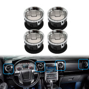 DURAFORCE 09-14 Ford F-150 Chrome AC Heater Air Vent Dashboard Louvre 4X Interior