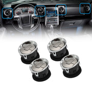 DURAFORCE 09-14 Ford F-150 Chrome AC Heater Air Vent Dashboard Louvre 4X Interior