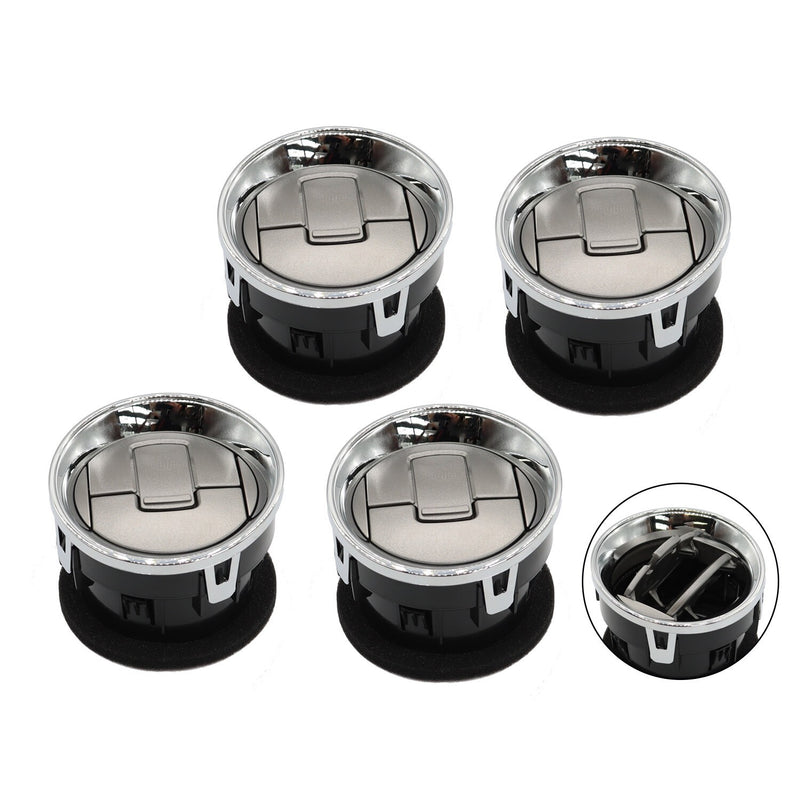 DURAFORCE 09-14 Ford F-150 Chrome AC Heater Air Vent Dashboard Louvre 4X Interior