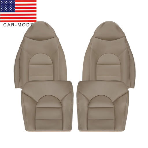 DURAFORCE 1999-2000 Ford F250 F350 Lariat Tan Leather Seat Covers Driver & Passenger
