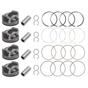DURAFORCE Oversize +0.50MM Piston & Rings for 11-19 Hyundai Sonata Kia Sorento Optima 2.4L