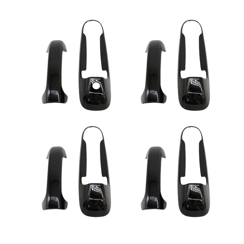 DURAFORCE Gloss Black Door Handle Covers Overlay for Ram 1500 2500 3500 2002-2008