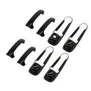 DURAFORCE Gloss Black Door Handle Covers Overlay for Ram 1500 2500 3500 2002-2008