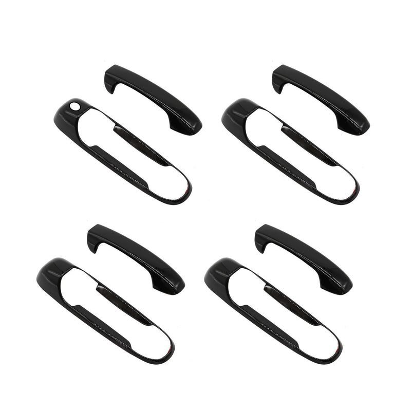 DURAFORCE Gloss Black Door Handle Covers Overlay for Ram 1500 2500 3500 2002-2008