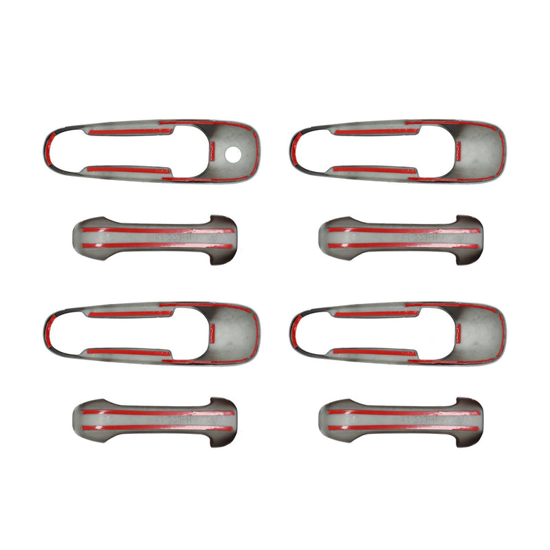 DURAFORCE Gloss Black Door Handle Covers Overlay for Ram 1500 2500 3500 2002-2008