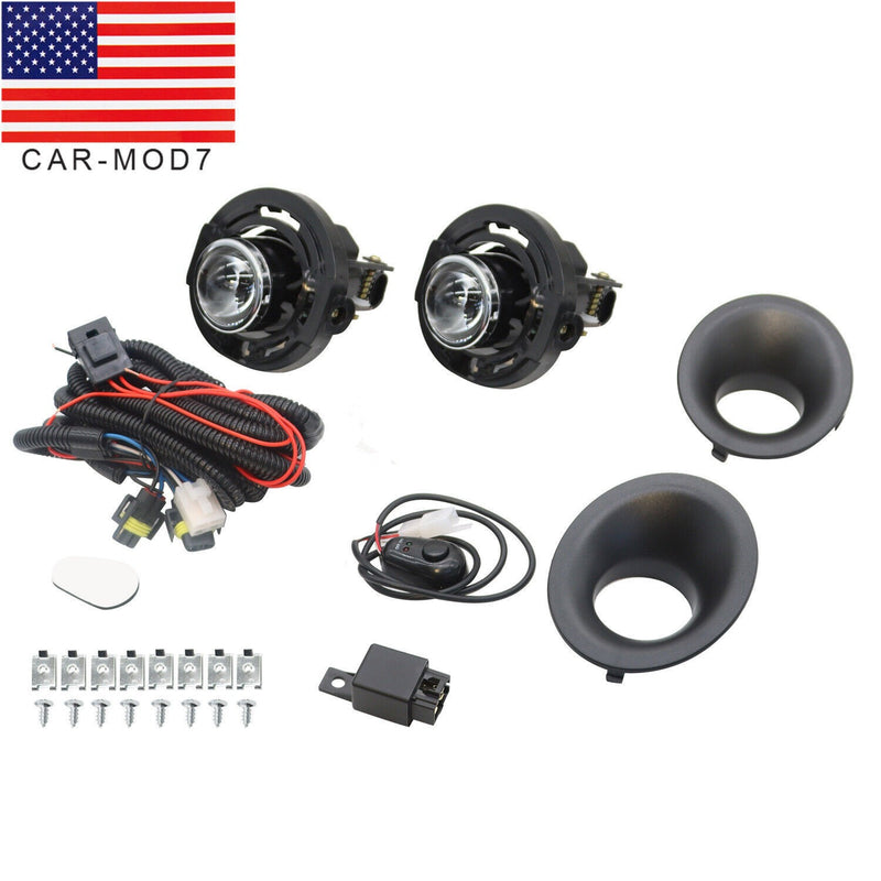 DURAFORCE Dodge Challenger 2015-2020 Clear Fog Light Kit with Switch & Wiring