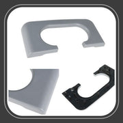 DURAFORCE 1999-2010 Ford F250 F350 F450 Gray Waterproof Center Console Cup Holder Pad