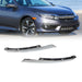 DURAFORCE 2016-2018 Honda Civic Chrome Headlight Eyelid Grille Molding Trim LH+RH