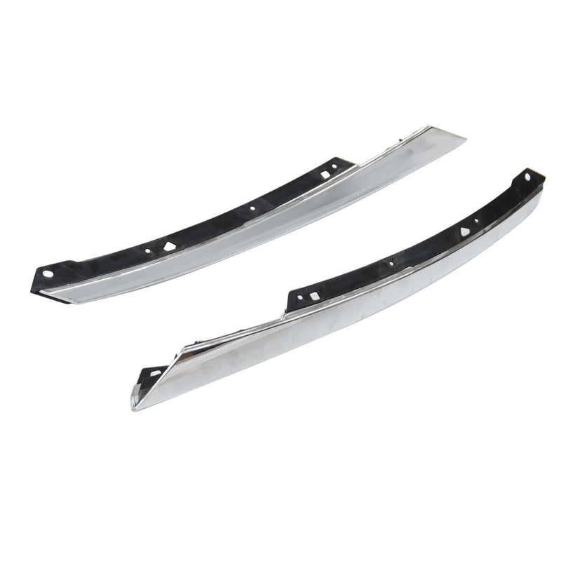 DURAFORCE 2016-2018 Honda Civic Chrome Headlight Eyelid Grille Molding Trim LH+RH
