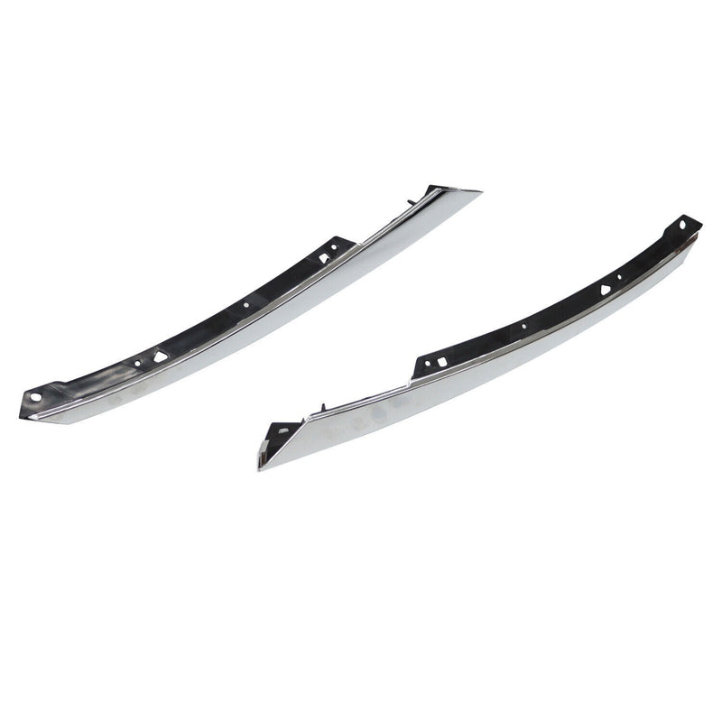 DURAFORCE 2016-2018 Honda Civic Chrome Headlight Eyelid Grille Molding Trim LH+RH