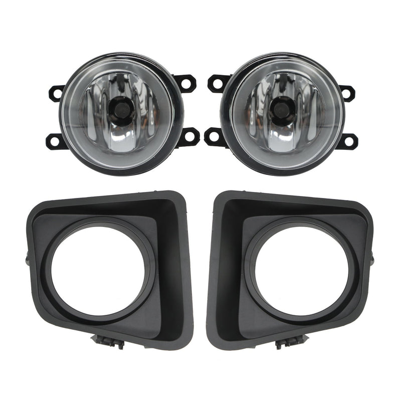 DURAFORCE 2014-2021 Toyota Tundra Black Clear Lens Bumper Fog Light Lamp Driving 14-21