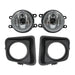 DURAFORCE 2014-2021 Toyota Tundra Black Clear Lens Bumper Fog Light Lamp Driving 14-21