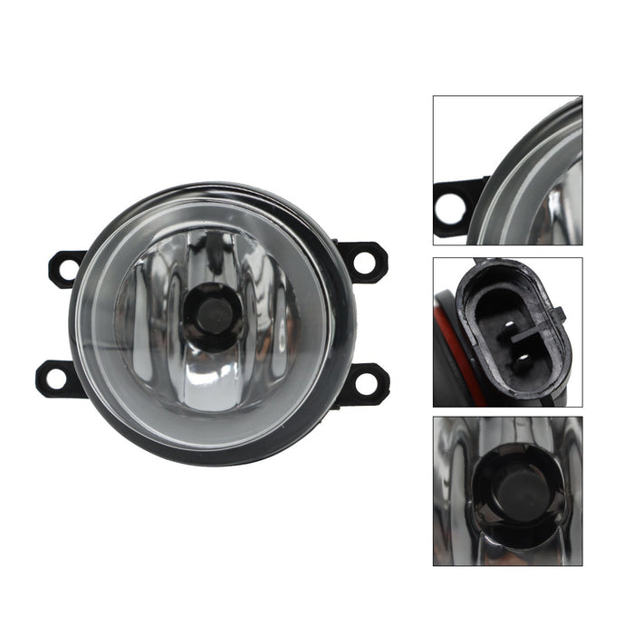DURAFORCE 2014-2021 Toyota Tundra Black Clear Lens Bumper Fog Light Lamp Driving 14-21