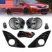DURAFORCE 2012-2014 Toyota Camry Fog Lights with Wiring Switch Kit Bumper Lamps