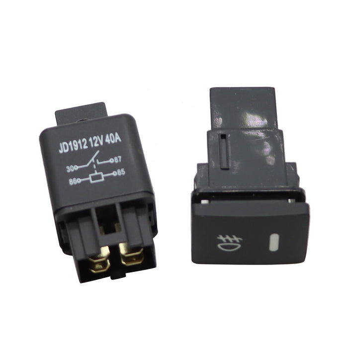 DURAFORCE 2012-2014 Toyota Camry Fog Lights with Wiring Switch Kit Bumper Lamps