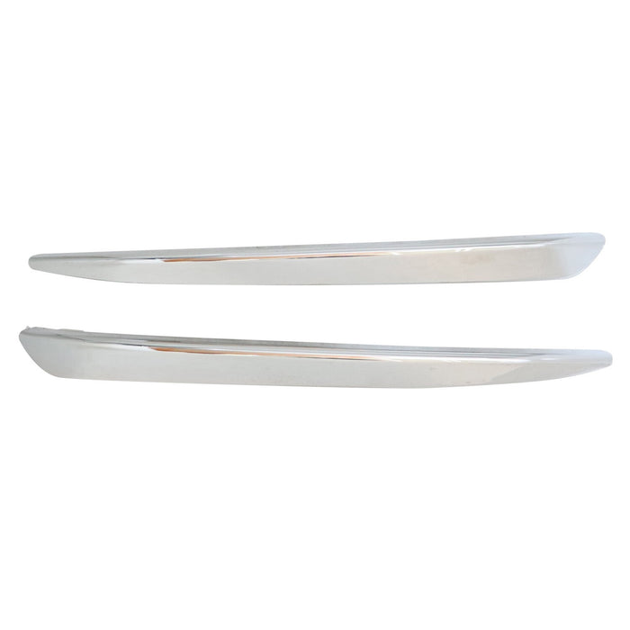 DURAFORCE 2015-20 Chevy Tahoe Suburban Front Left Right Chrome Bumper Trim Molding